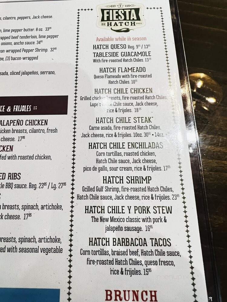 Lupe Tortilla - New Braunfels, TX menu_pic