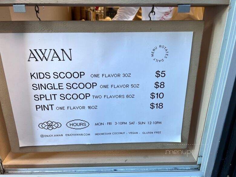 Awan - West Hollywood, CA menu_pic