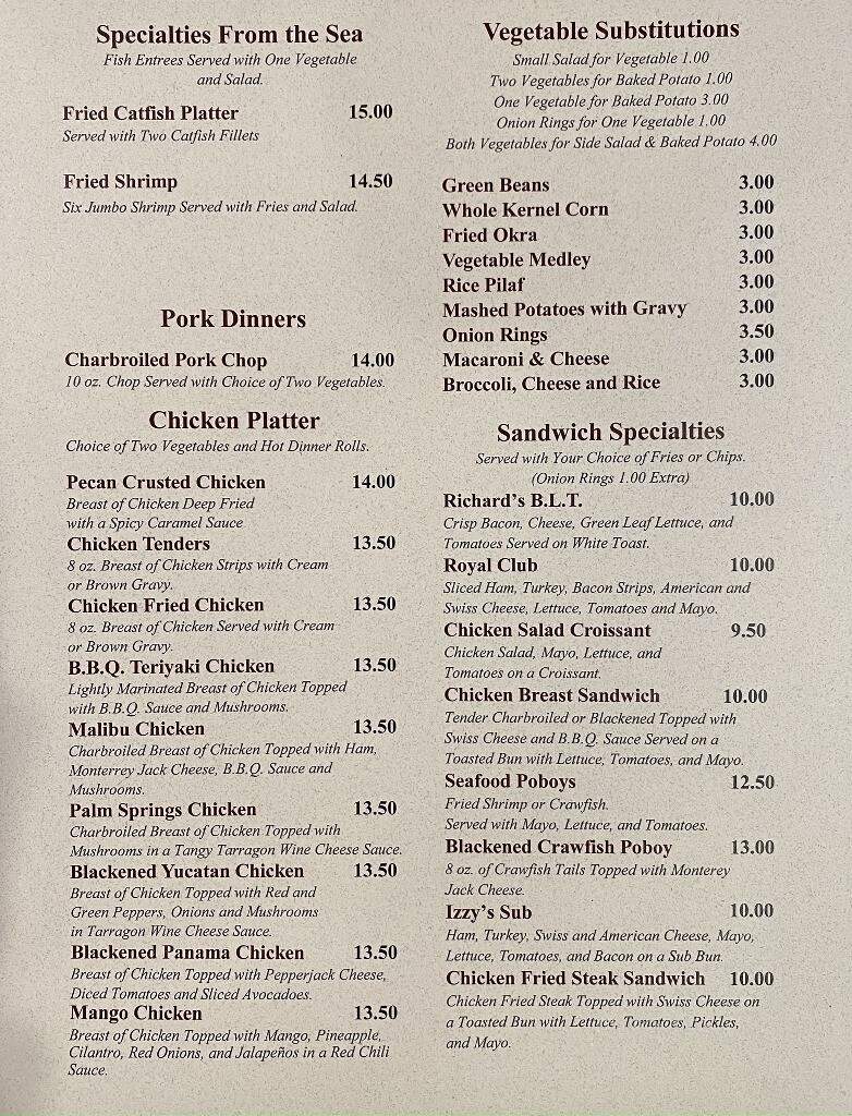 Ernie's Cafe & Catering - Pasadena, TX menu_pic