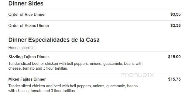 Plaza Tapatia - Salisbury, MD menu_pic