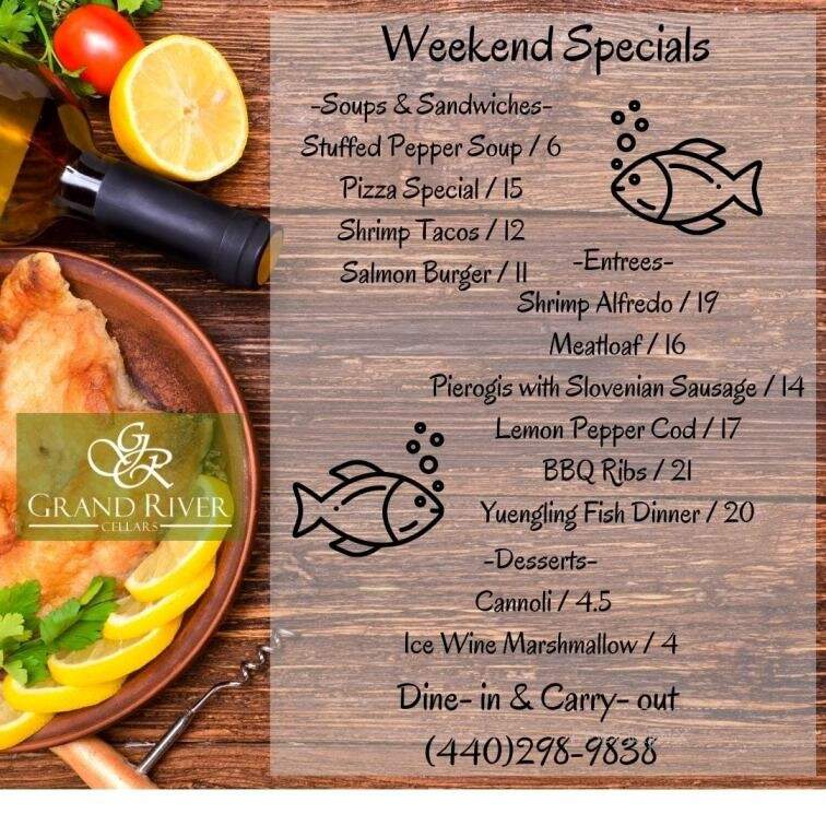 Grand River Cellars - Madison, OH menu_pic