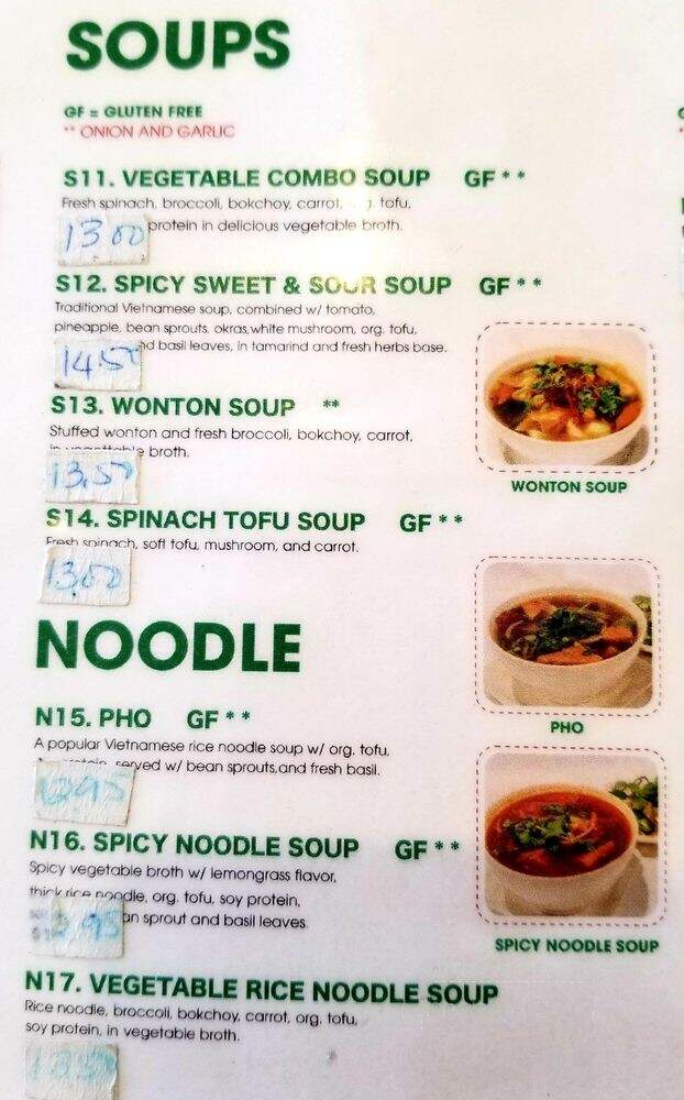 Blossom Vegan - Pleasanton, CA menu_pic