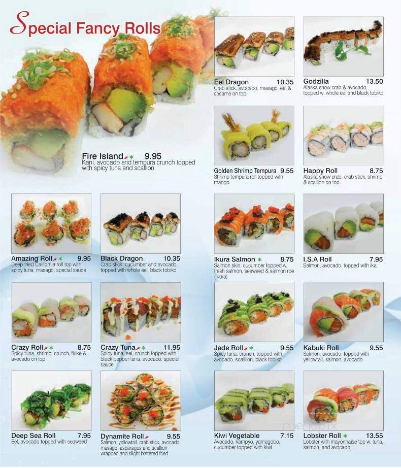 Okeno Sushi - Shirley, NY menu_pic