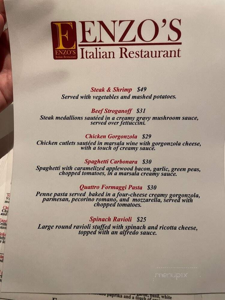 Enzo's Italian Restaurant - Santa Paula, CA