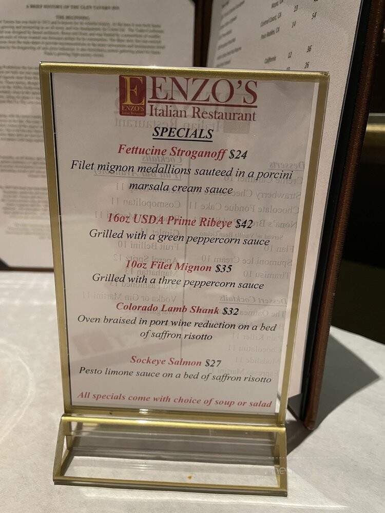 Enzo's Italian Restaurant - Santa Paula, CA