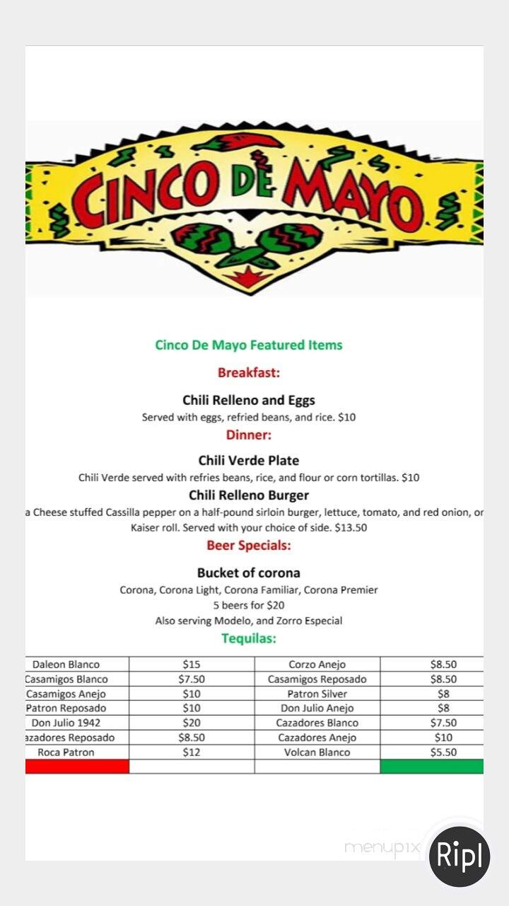 Neighbors Tap & Cook - Clovis, CA menu_pic