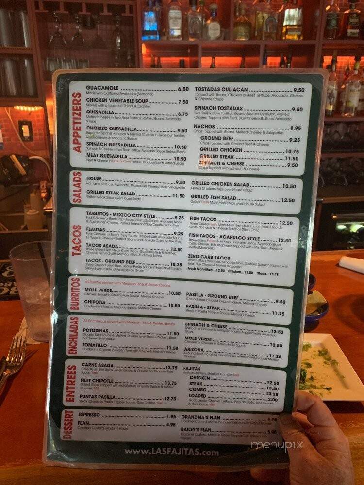 Las Fajitas - Boca Raton, FL menu_pic
