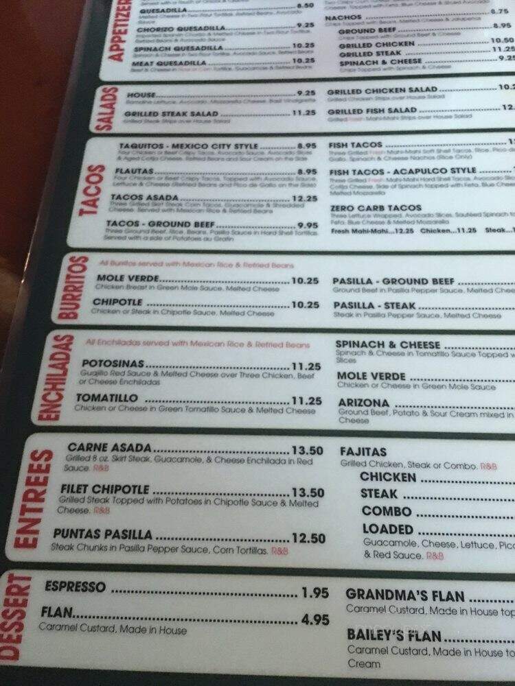 Las Fajitas - Boca Raton, FL menu_pic