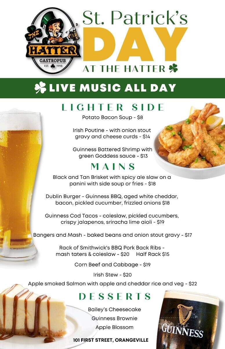 The Mad Hatter - Orangeville, ON menu_pic
