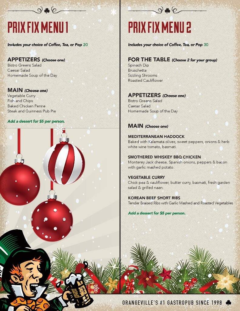 The Mad Hatter - Orangeville, ON menu_pic
