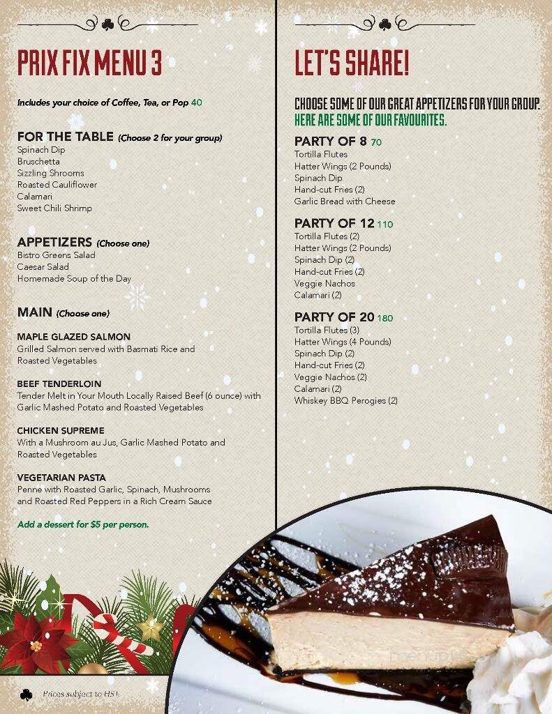 The Mad Hatter - Orangeville, ON menu_pic