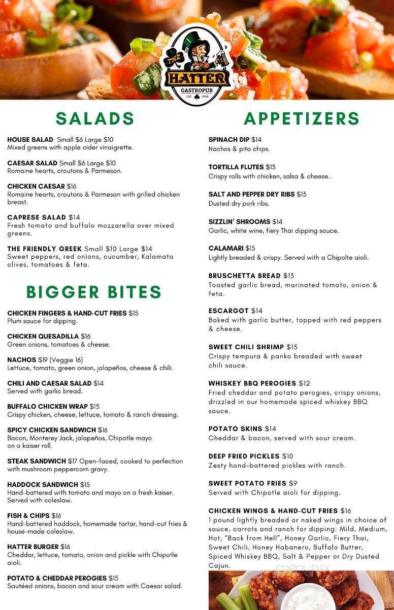 The Mad Hatter - Orangeville, ON menu_pic