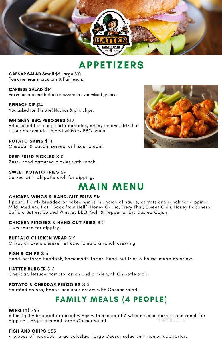 The Mad Hatter - Orangeville, ON menu_pic