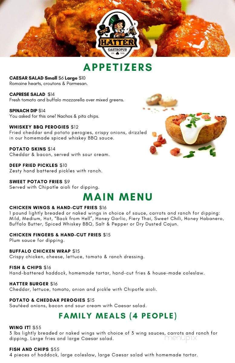 The Mad Hatter - Orangeville, ON menu_pic