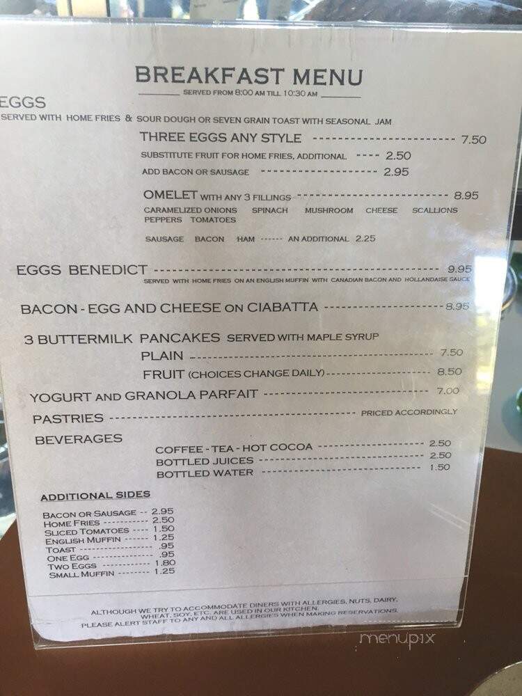 Bascom Lodge - Adams, MA menu_pic