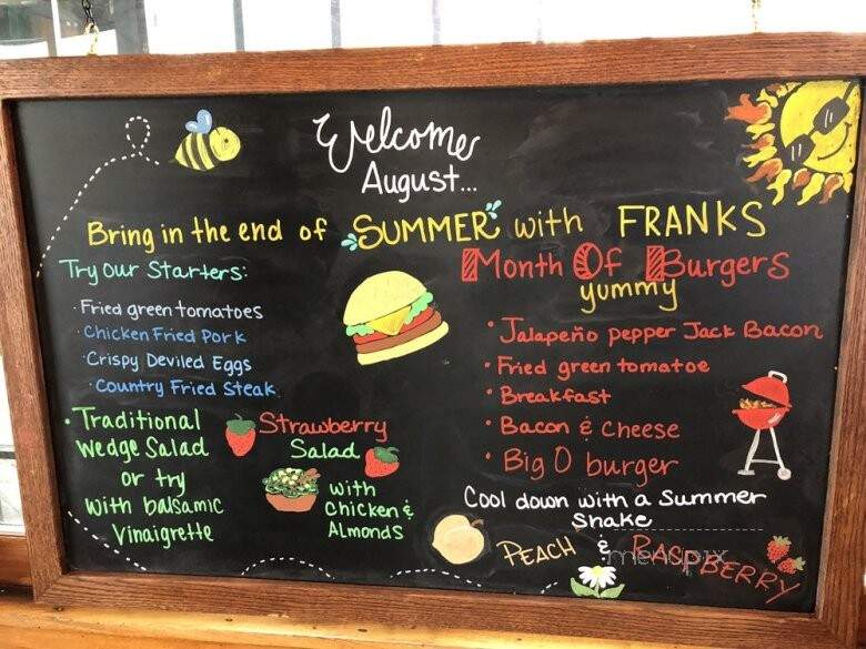 Frank's Diner - Spokane, WA menu_pic