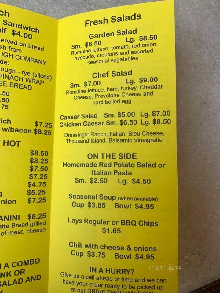 Nichole's Coffee Depot - Portola, CA menu_pic