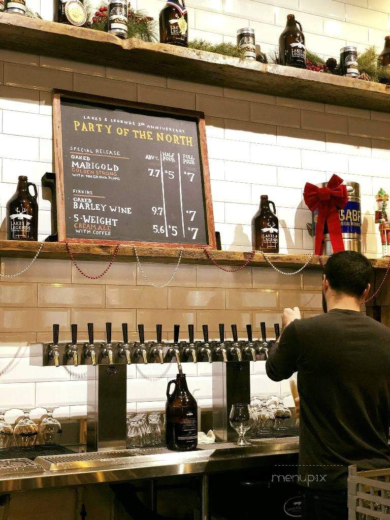 Lakes & Legends Brewing - Minneapolis, MN menu_pic