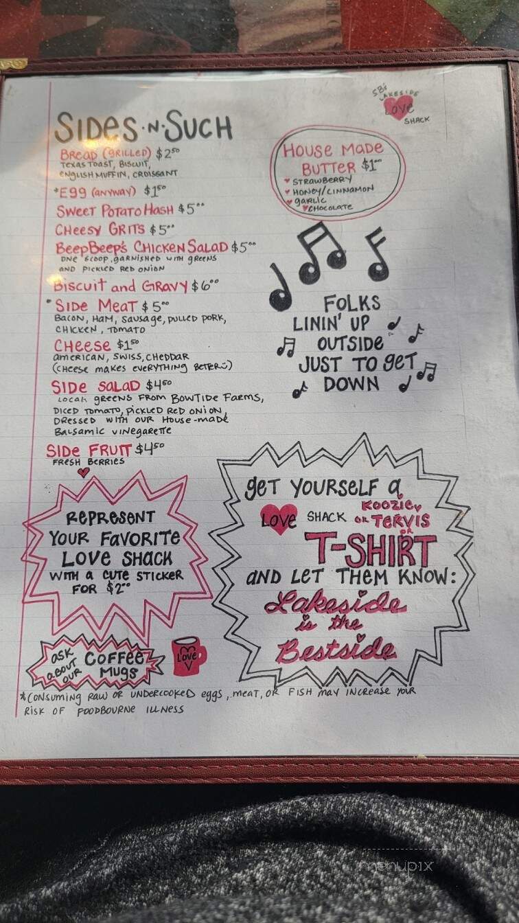 SBs Lakeside Love Shack - Henrico, VA menu_pic