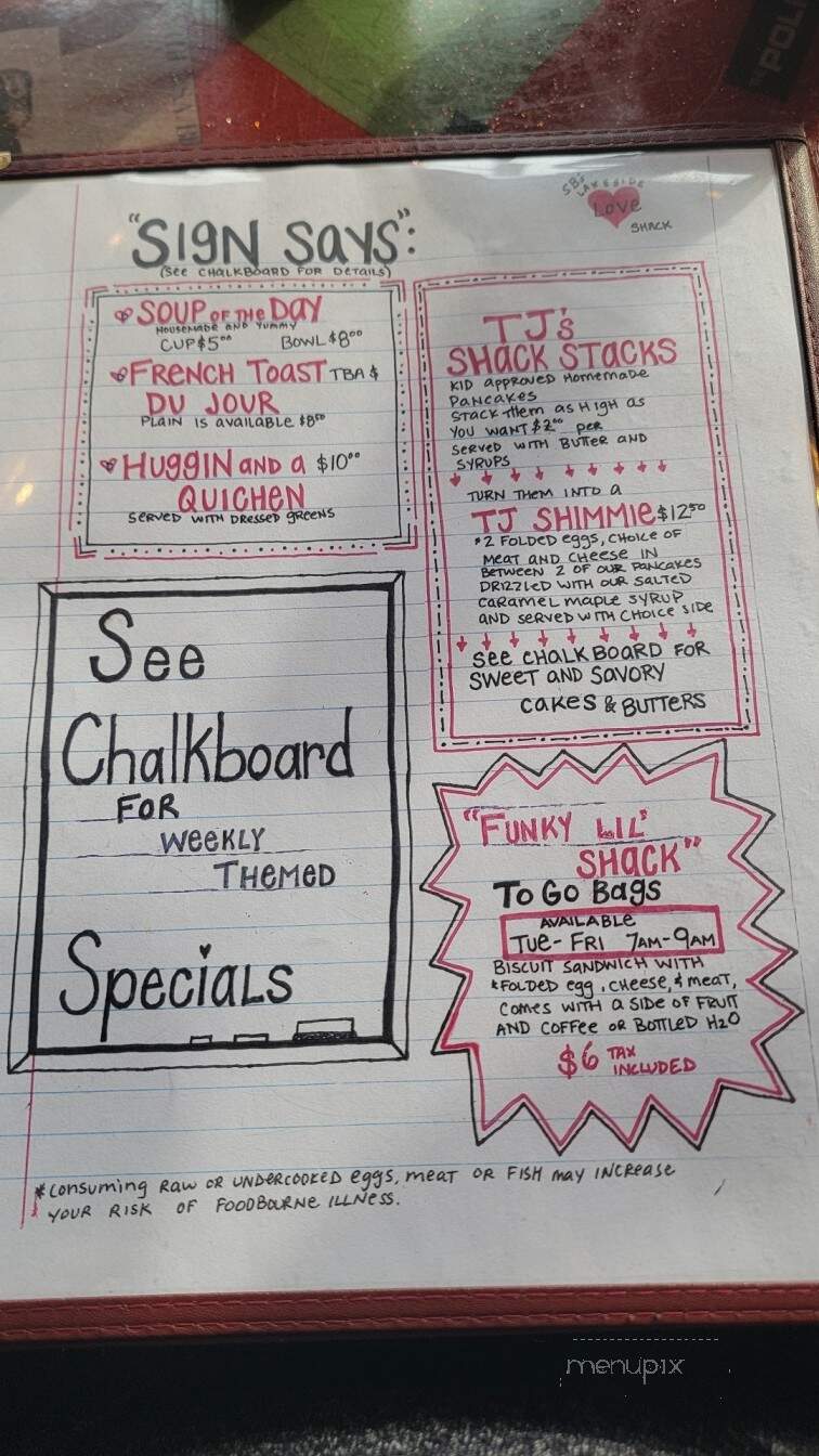 SBs Lakeside Love Shack - Henrico, VA menu_pic