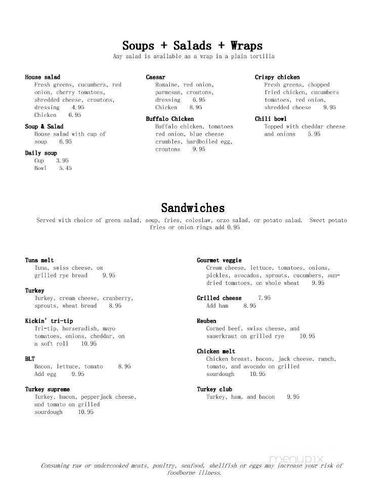 Rooster's Run Cafe - Hurricane, UT menu_pic