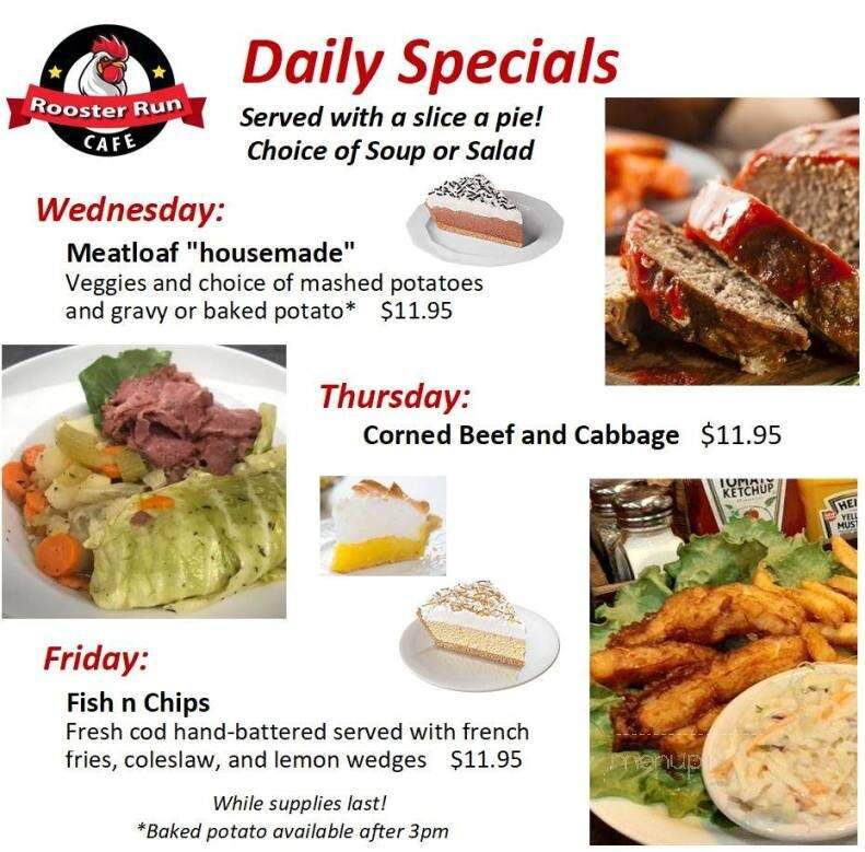 Rooster's Run Cafe - Hurricane, UT menu_pic
