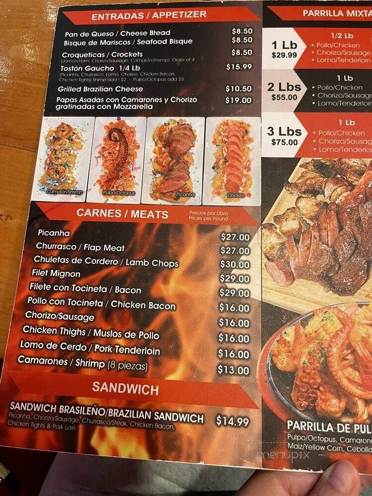El Churrascaso - Miramar, FL menu_pic