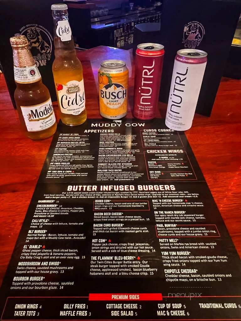 Muddy Cow - Hutchinson, MN menu_pic