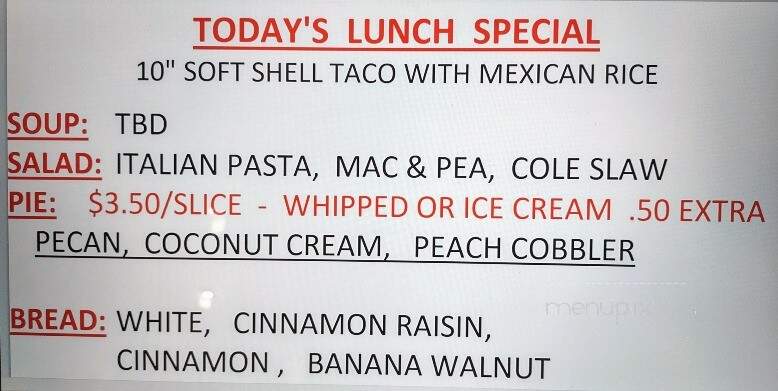 BecMar Diner - Osage, IA menu_pic