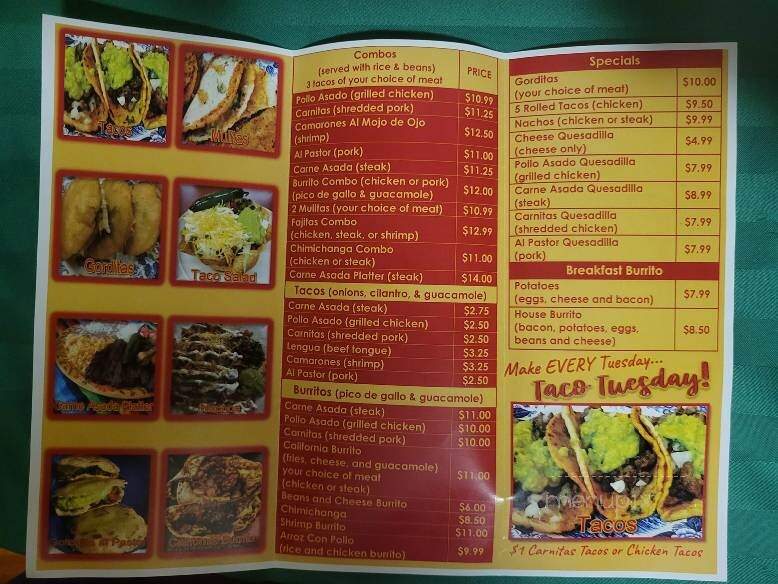 Tacos Coronado - Salem, VA menu_pic