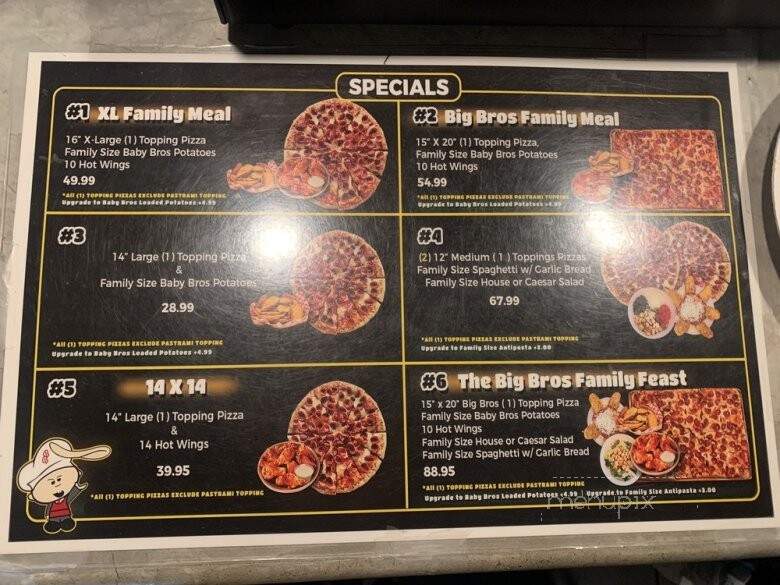 Baby Bros Pizza & Wings - San Dimas, CA menu_pic