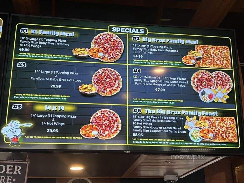 Baby Bros Pizza & Wings - San Dimas, CA menu_pic