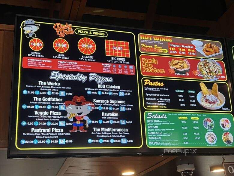 Baby Bros Pizza & Wings - San Dimas, CA menu_pic