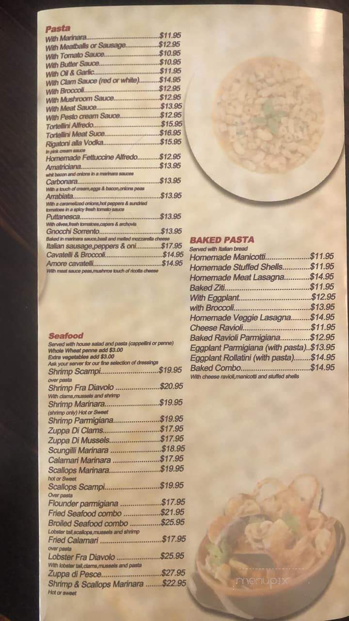 Amore Italian Pizza & Restaurant - West Milford, NJ menu_pic