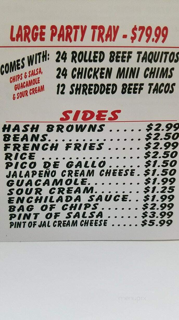 El Cupidos Mexican Food - Snowflake, AZ menu_pic