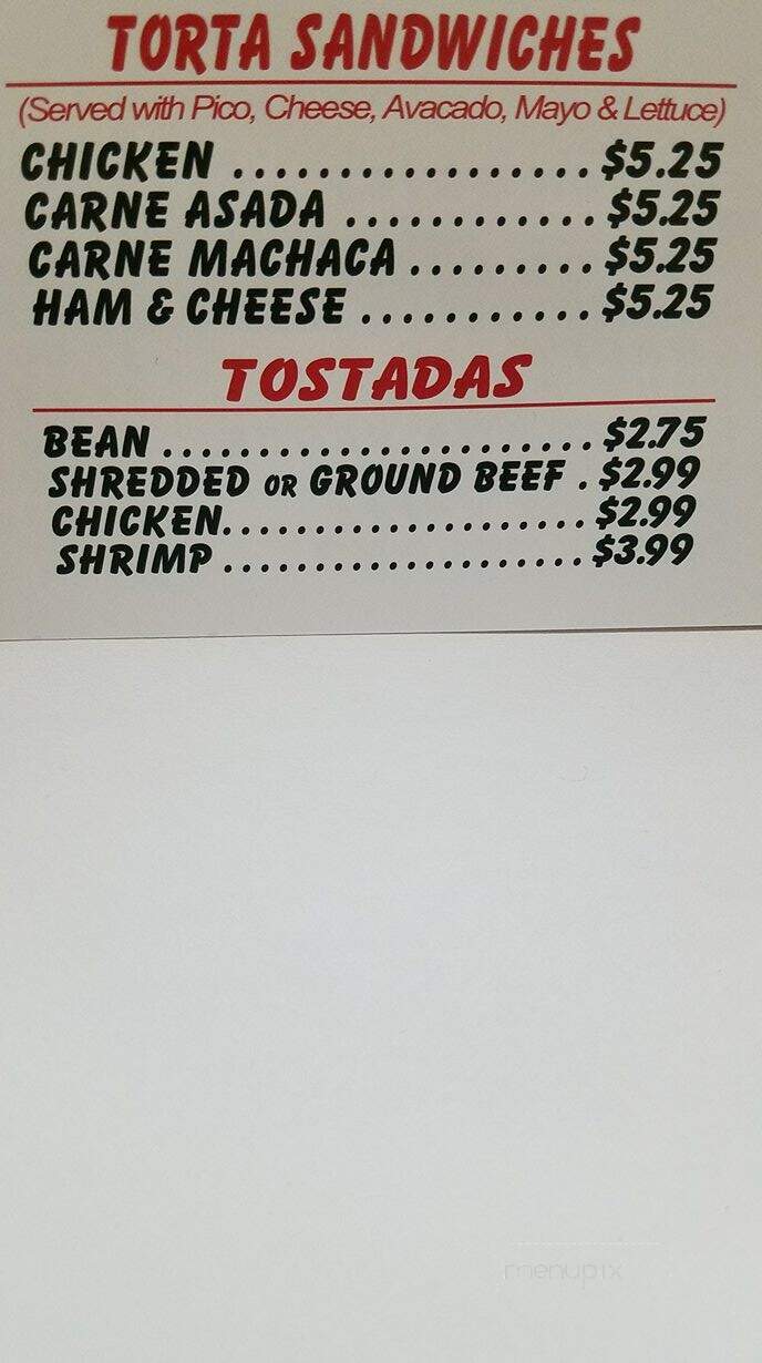 El Cupidos Mexican Food - Snowflake, AZ menu_pic