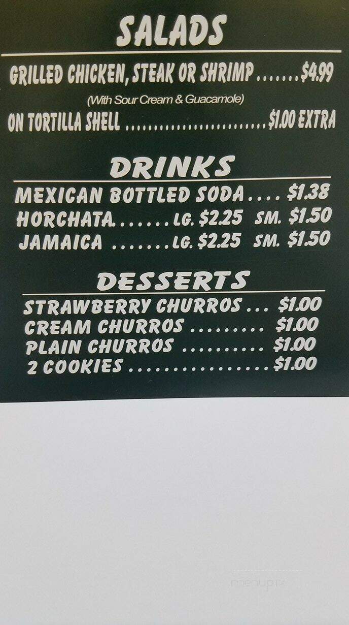 El Cupidos Mexican Food - Snowflake, AZ menu_pic