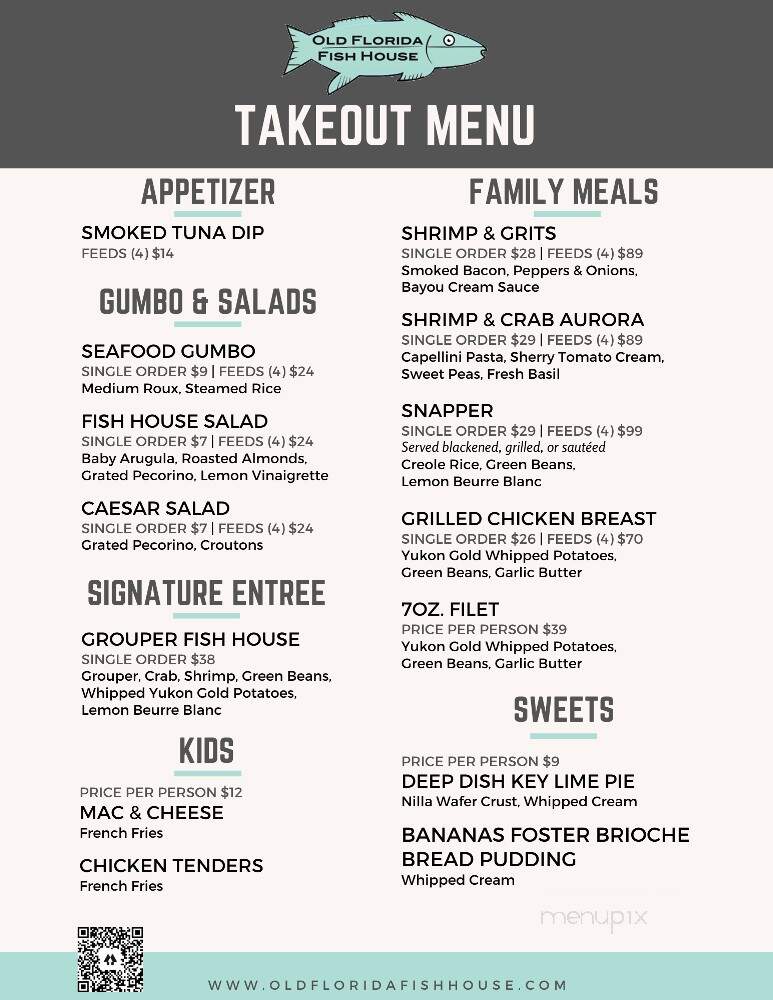 Old Florida Fish House & Bar - Santa Rosa Beach, FL menu_pic