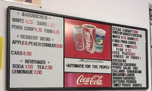 Weaver D's Delicious Fine Food - Athens, GA menu_pic