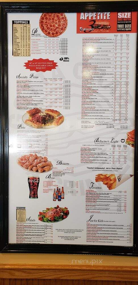 Bellacino's Pizza and Grinders - Kirksville, MO menu_pic