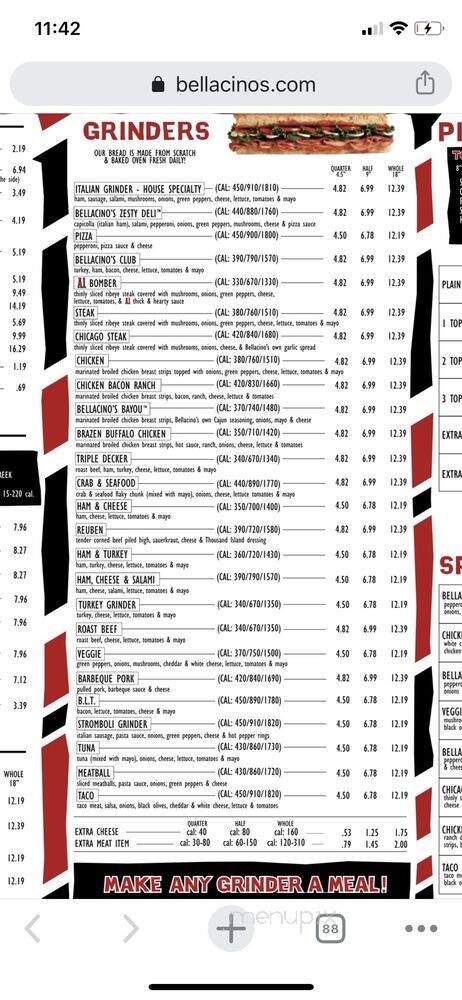 Bellacino's Pizza and Grinders - Kirksville, MO menu_pic