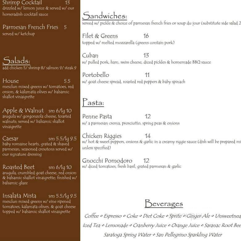 Ancora - Utica, NY menu_pic