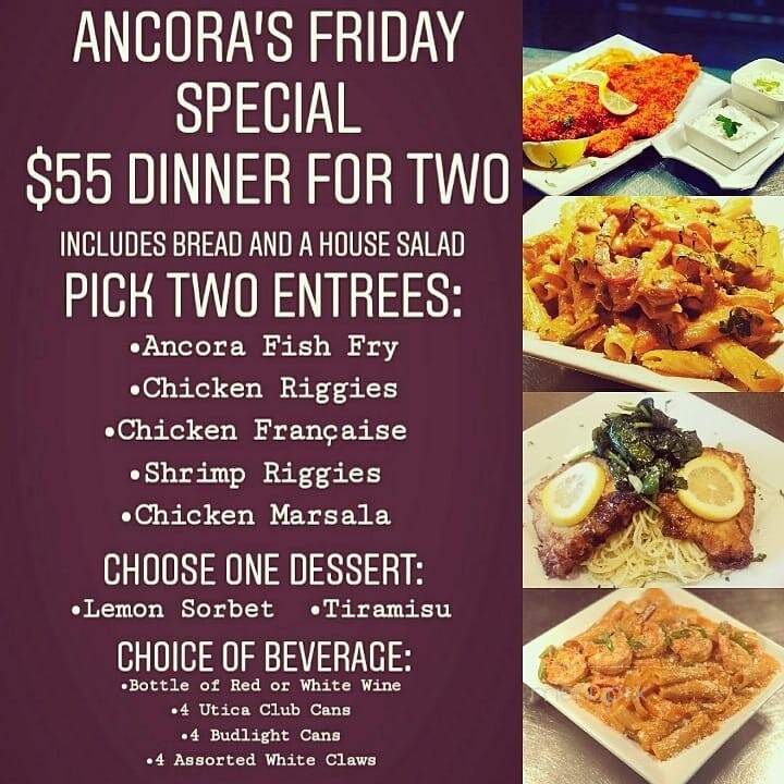Ancora - Utica, NY menu_pic