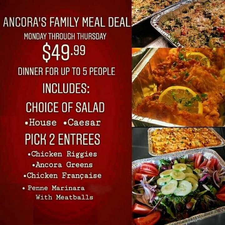 Ancora - Utica, NY menu_pic