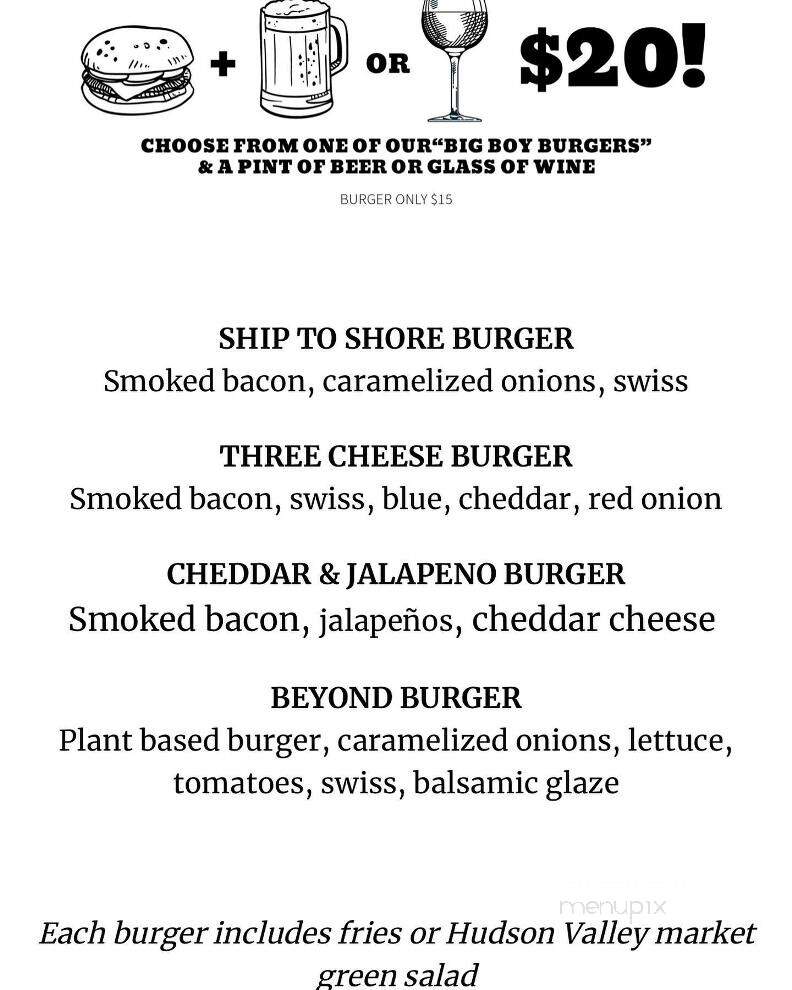 Ship To Shore - Kingston, NY menu_pic