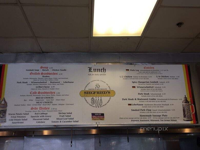 Siegfried's Delicatessen - Salt Lake City, UT menu_pic