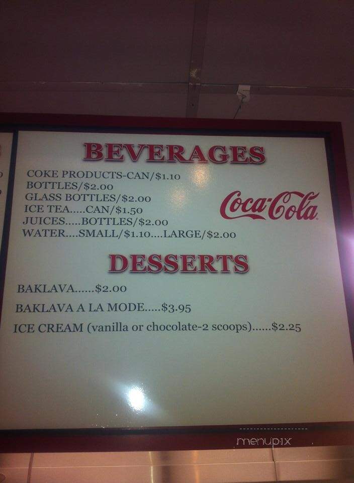 Krazzy Gyro - Mississauga, ON menu_pic