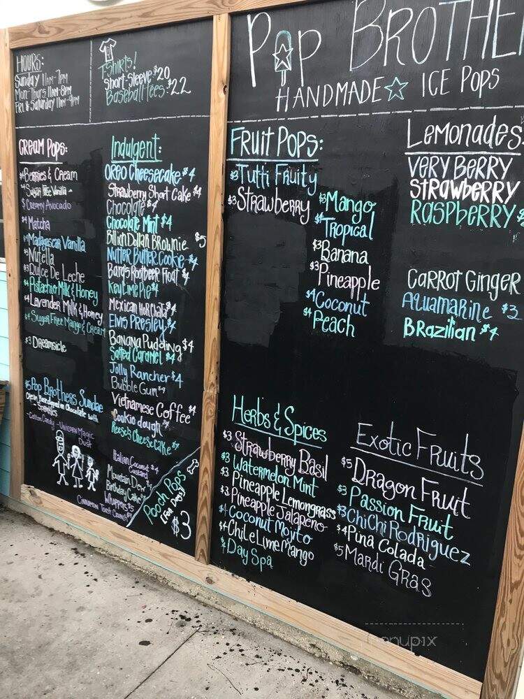 Pop Brothers - Ocean Springs, MS menu_pic