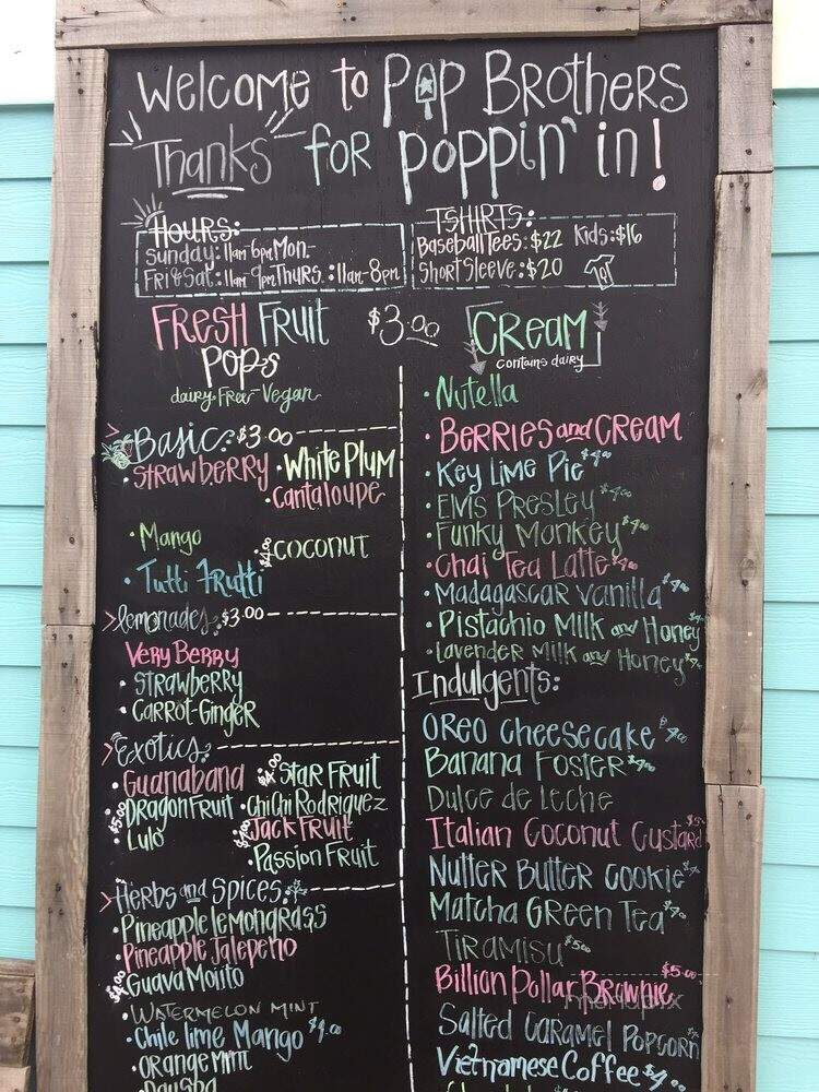 Pop Brothers - Ocean Springs, MS menu_pic