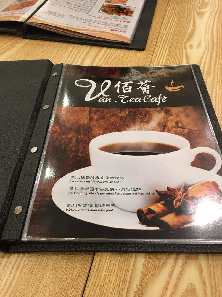 Van Tea Cafe - Vancouver, BC menu_pic